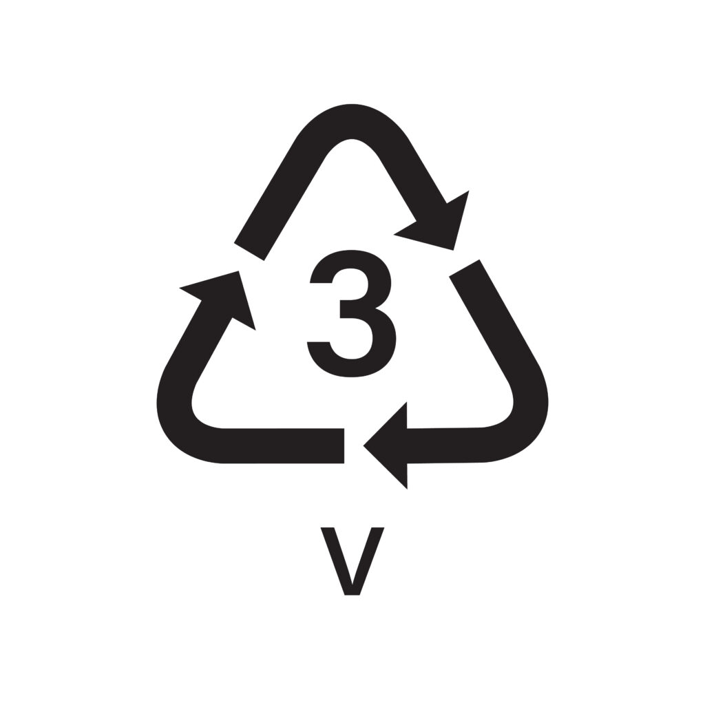 PVC/V Recycling symbol