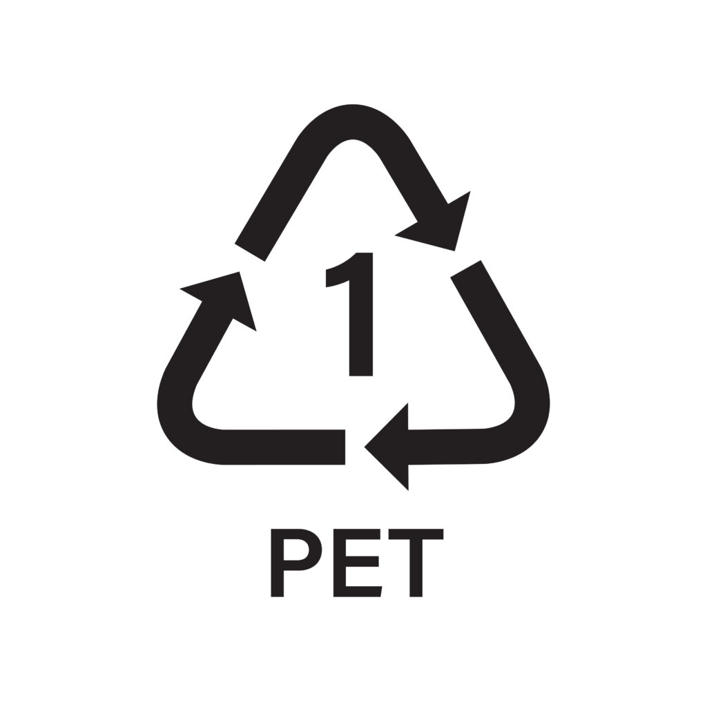 PET 1 Recycling symbol