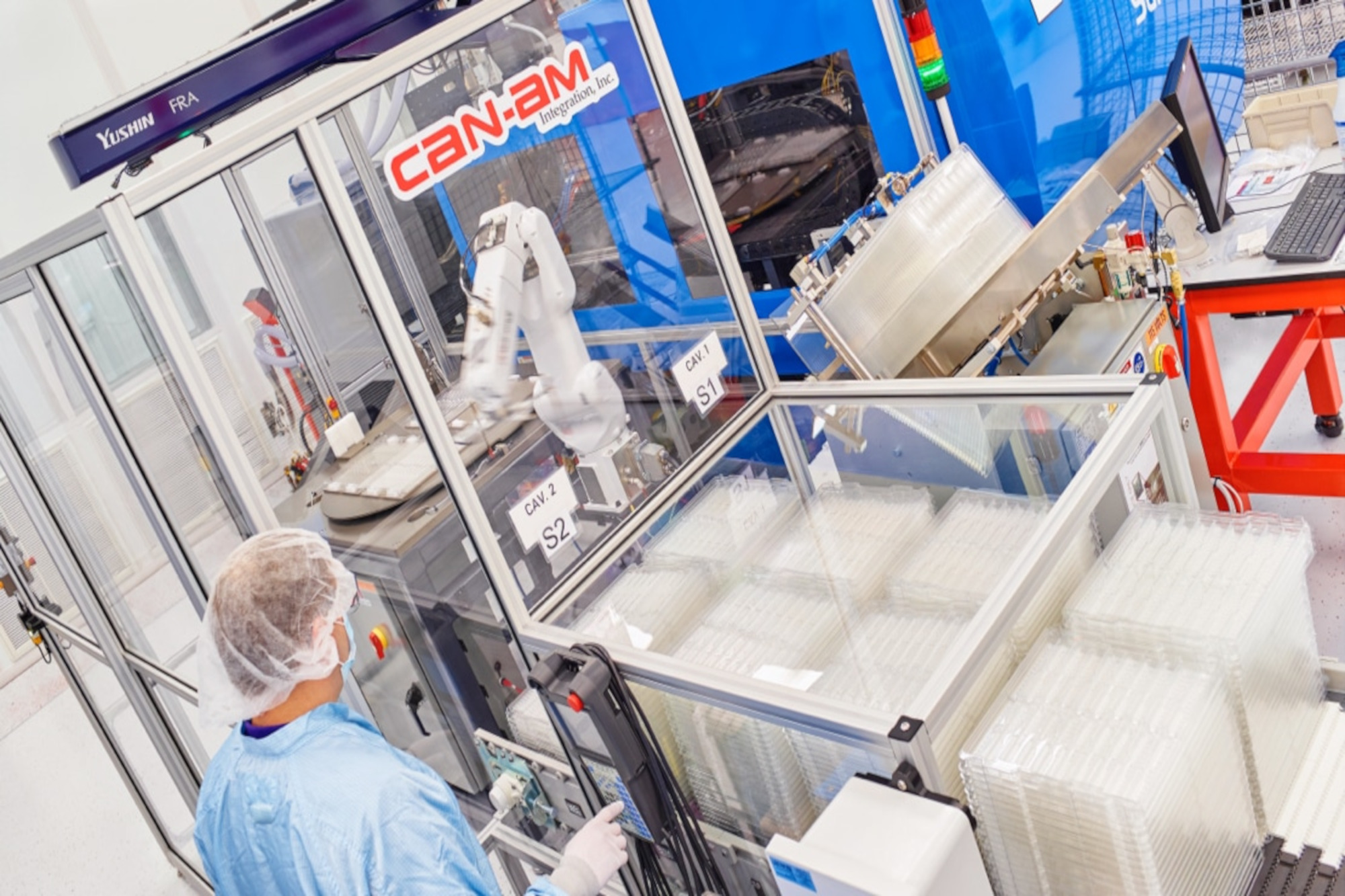Cleanroom manufacturer manufacturing additional stock in preparation of a transfer tooling program