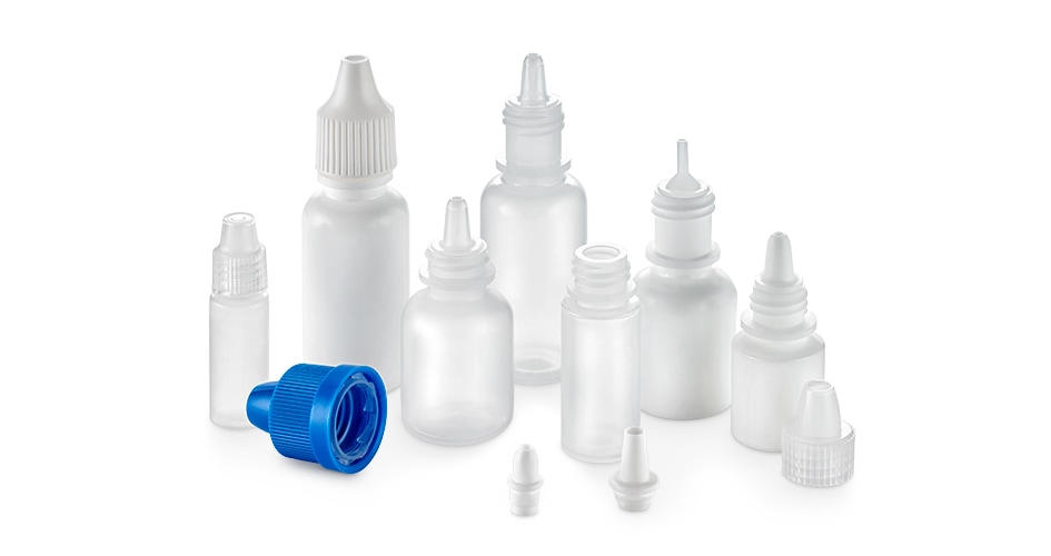 Comar's plastic dropper squeeze bottles in a group