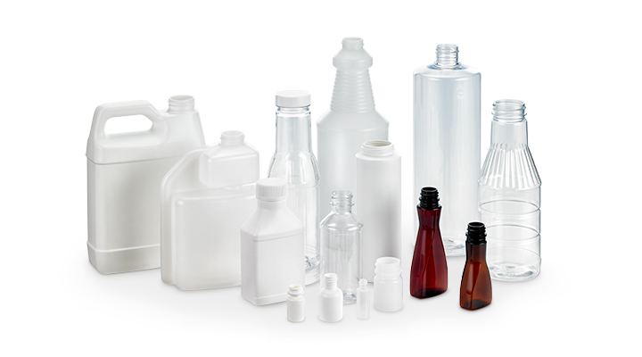 a group of plastic containers from Comar