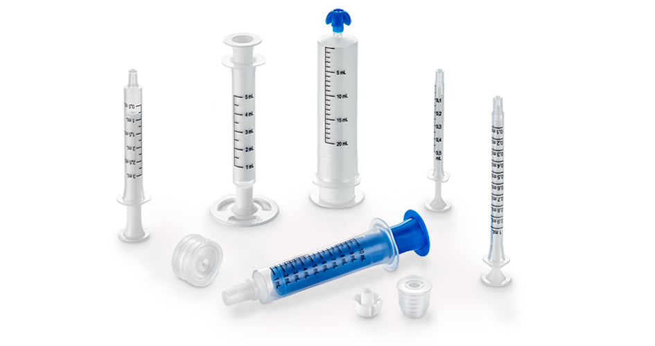 Lineup of comar oral syringes in 0.5 mL, 1 mL, 3 mL, 5 mL, 10 mL, and 20 mL quantities