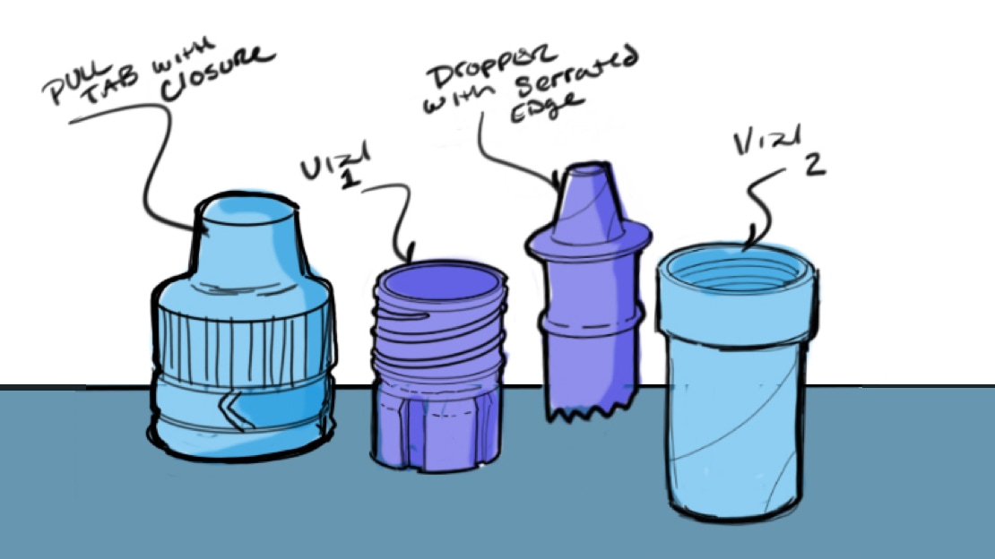 Sketch of medical device components